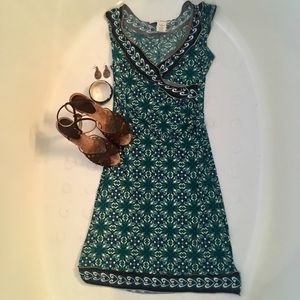 Max Studio Patterned Sleeveless Fit & Flare Dress